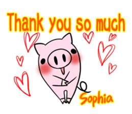 Sophia's exclusive sticker sticker #14157929