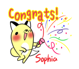 Sophia's exclusive sticker sticker #14157931