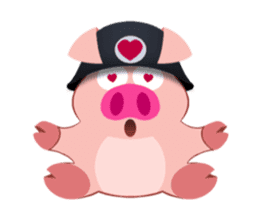 Cute Piggy Commando stickers (animated) sticker #14158446