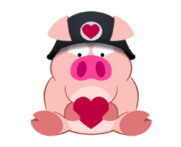 Cute Piggy Commando stickers (animated) sticker #14158447