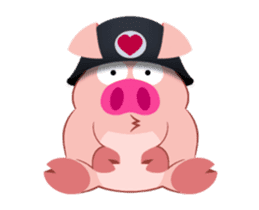 Cute Piggy Commando stickers (animated) sticker #14158448
