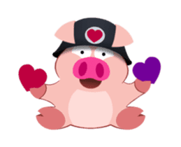 Cute Piggy Commando stickers (animated) sticker #14158449