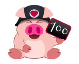Cute Piggy Commando stickers (animated) sticker #14158451