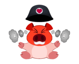 Cute Piggy Commando stickers (animated) sticker #14158453