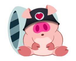 Cute Piggy Commando stickers (animated) sticker #14158454
