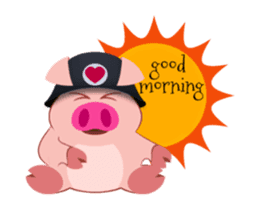 Cute Piggy Commando stickers (animated) sticker #14158455