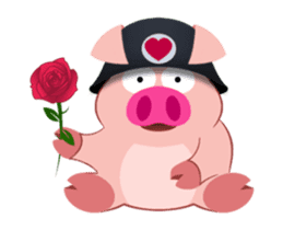 Cute Piggy Commando stickers (animated) sticker #14158456