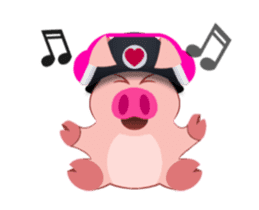 Cute Piggy Commando stickers (animated) sticker #14158459