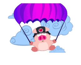 Cute Piggy Commando stickers (animated) sticker #14158463