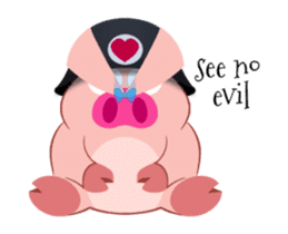 Cute Piggy Commando stickers (animated) sticker #14158468