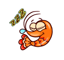 Animated shrimp "Bori" Stickers sticker #14158805