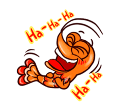 Animated shrimp "Bori" Stickers sticker #14158812