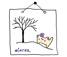 Dinkyneko & Friends #8 _Winter X'mas HNY sticker #14158935