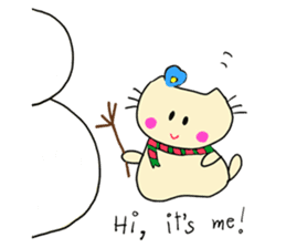 Dinkyneko & Friends #8 _Winter X'mas HNY sticker #14158941