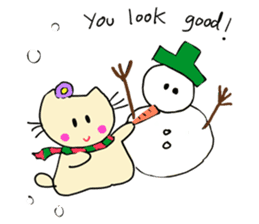 Dinkyneko & Friends #8 _Winter X'mas HNY sticker #14158942