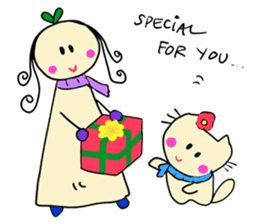 Dinkyneko & Friends #8 _Winter X'mas HNY sticker #14158957