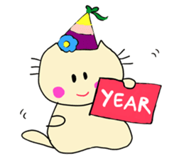 Dinkyneko & Friends #8 _Winter X'mas HNY sticker #14158969