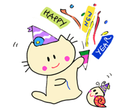 Dinkyneko & Friends #8 _Winter X'mas HNY sticker #14158971