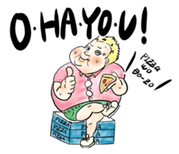 Japanese which a foreigner seems to say sticker #14159368