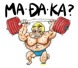 Japanese which a foreigner seems to say sticker #14159384