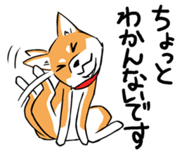 Shiba's Feelings red and black sticker #14160999