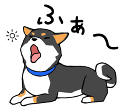 Shiba's Feelings red and black sticker #14161019