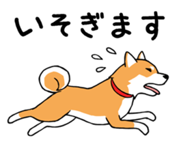Shiba's Feelings red and black sticker #14161020