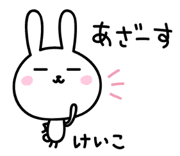 Keiko Rabbit Sticker sticker #14161064