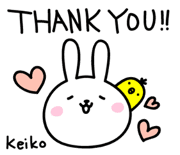 Keiko Rabbit Sticker sticker #14161066