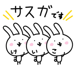 Keiko Rabbit Sticker sticker #14161074