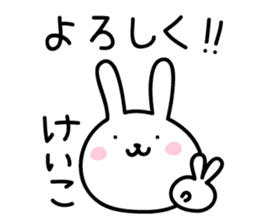 Keiko Rabbit Sticker sticker #14161075