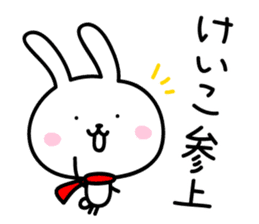Keiko Rabbit Sticker sticker #14161079