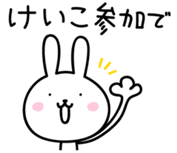 Keiko Rabbit Sticker sticker #14161080