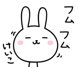 Keiko Rabbit Sticker sticker #14161085
