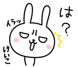 Keiko Rabbit Sticker sticker #14161093
