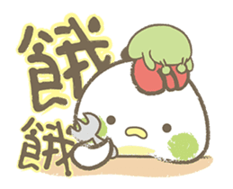 Lazy chick-Chubi and Bean sticker #14161317