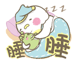 Lazy chick-Chubi and Bean sticker #14161320