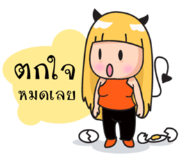 cute devil girl sticker #14161941