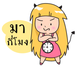 cute devil girl sticker #14161952