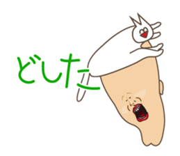 Happiness of the "knob cat", "Michiko"4 sticker #14162072