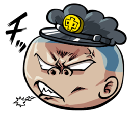 Face junior high student Yamada 3 sticker #14162359