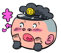 Face junior high student Yamada 3 sticker #14162366