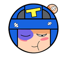Cute blue head. No.2 sticker #14162806