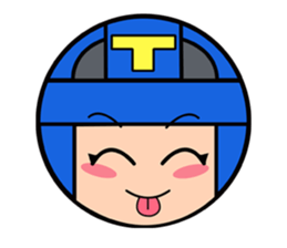 Cute blue head. No.2 sticker #14162807