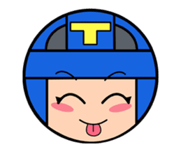 Cute blue head. No.2 sticker #14162807