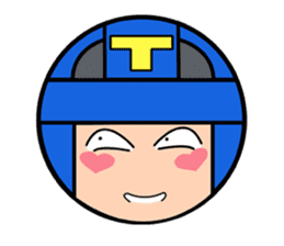 Cute blue head. No.2 sticker #14162808