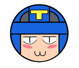 Cute blue head. No.2 sticker #14162809