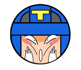 Cute blue head. No.2 sticker #14162811