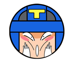 Cute blue head. No.2 sticker #14162811