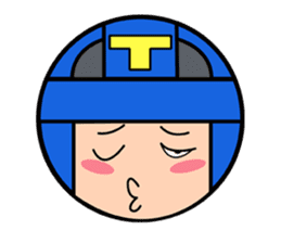 Cute blue head. No.2 sticker #14162812